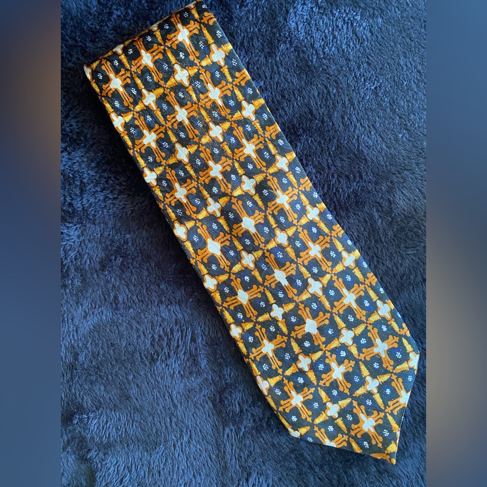 Nusah Indah Batik Print Silk Tie